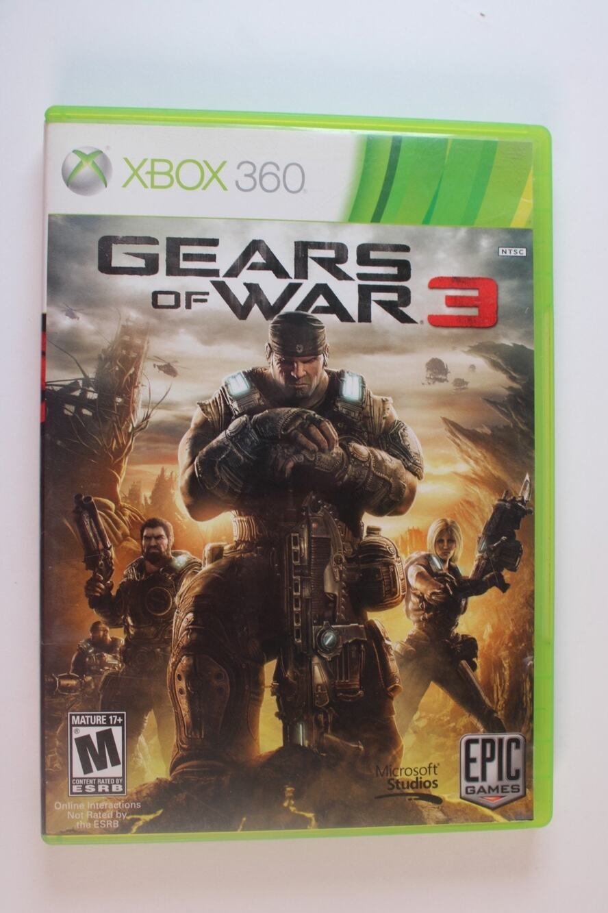 Gears of War 3 (Microsoft Xbox 360, 2011) Authentic, Tested/Works